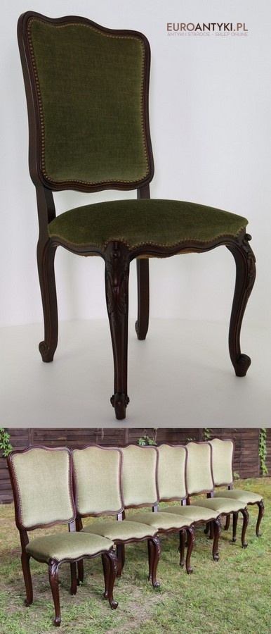 krzesła antyki ludwik