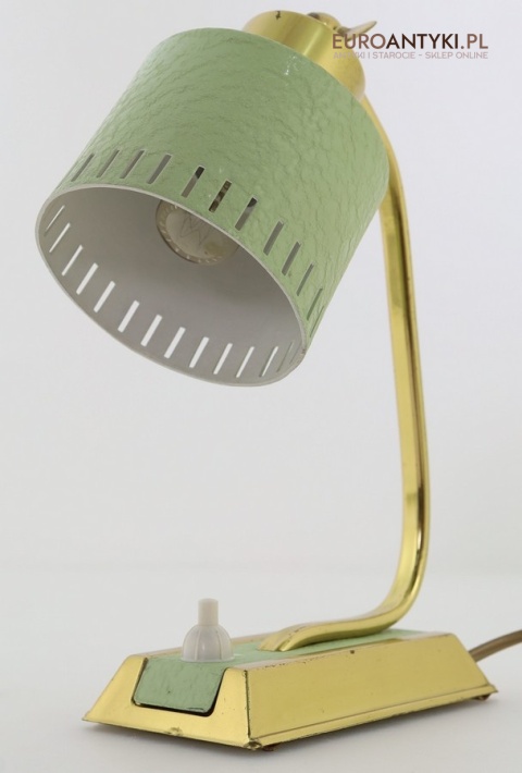 mid-century modern lampka metalowa