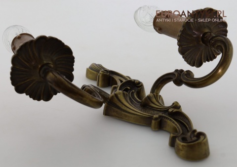 kinkiety mosiężne rokoko