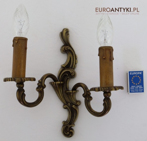 muzealne kinkiety mosiężne