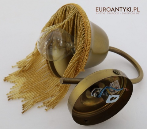 Zabytkowe kinkiety vintage z koralikami