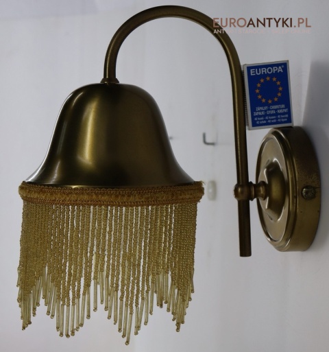 Lampy ścienne vintage mosiężne kolekcjonerskie