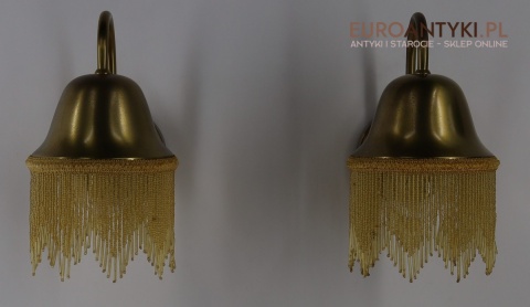 Para kinkietów retro sygnowanych JBS