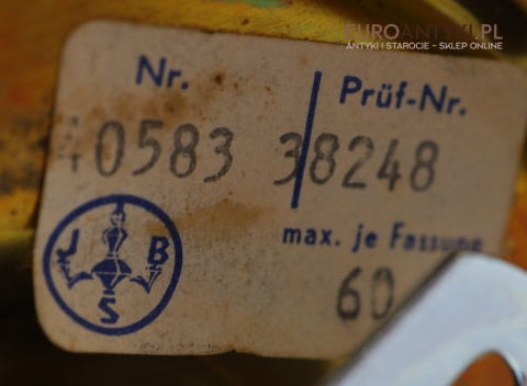 Stylowe kinkiety retro sygnowane JBS