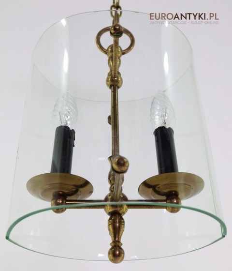 owalna elegancka lampa antyczna do holu