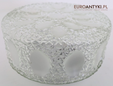 vintage okrągły plafon szklany