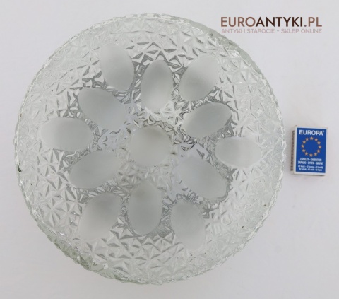 retro okrągły plafon szklany