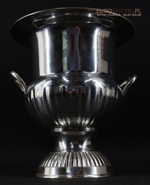 srebrny schładzacz do butelek wina