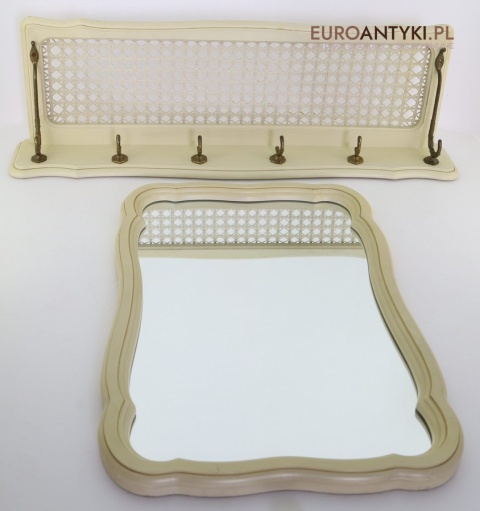 Kremowy wieszak vintage shabby chic
