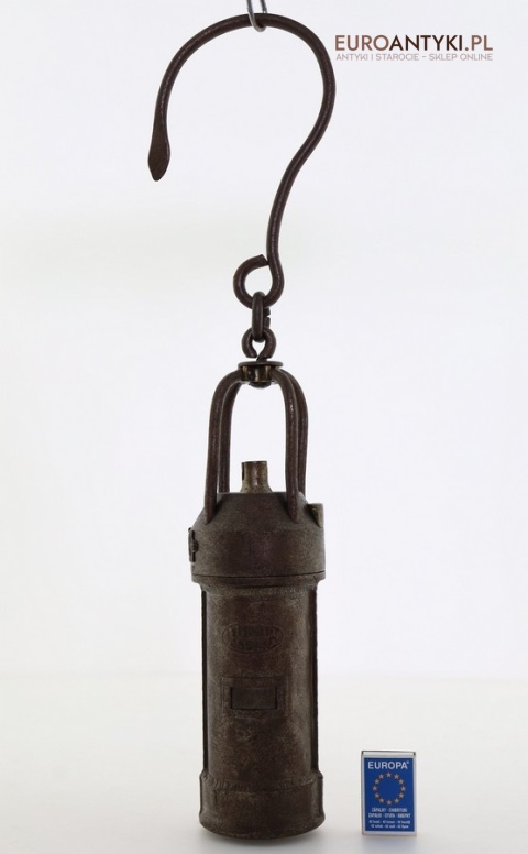 Stara lampa kopalniana elektryczna z epoki