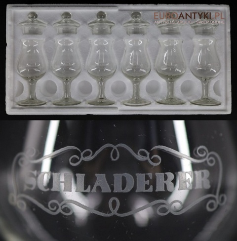 retro kieliszki do degustacji alkoholu