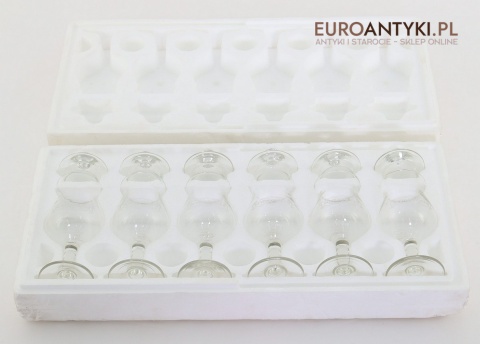 komplet sześciu kieliszków do degustacji alkoholi