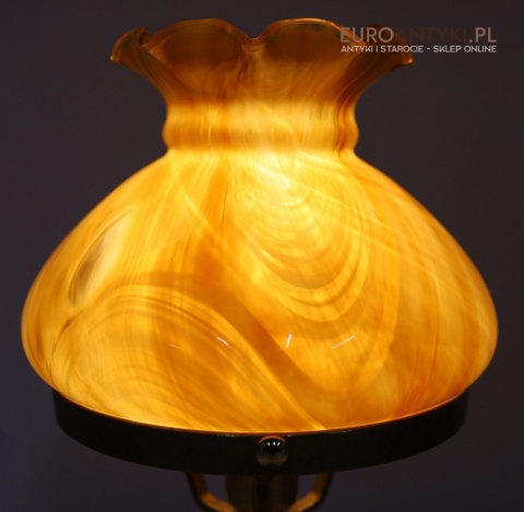 bursztynowy klosz szklany