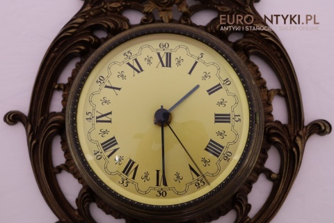 XXL! DUŻA! Antyczna stacja pogodowa retro – zegar, barometr, termometr, higrometr