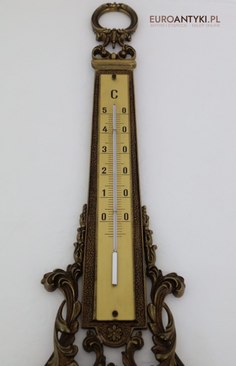 antyki dekoracyjna stacja pogody retro