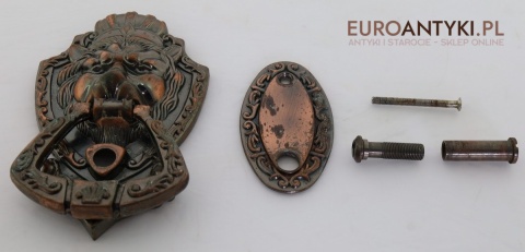 antyczna kołatka z wizjerem francuska