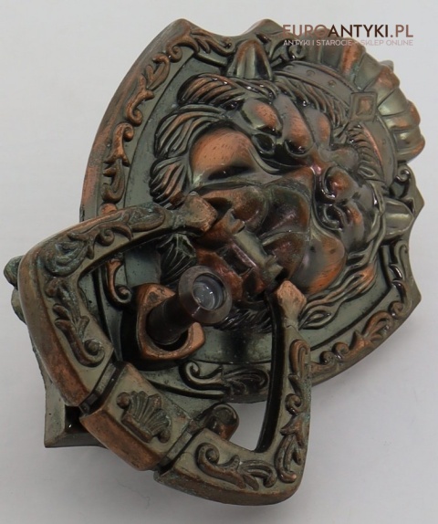 retro kołatka z lwem i judaszem