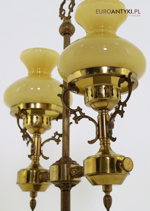 antyczna lampa na stolik vintage