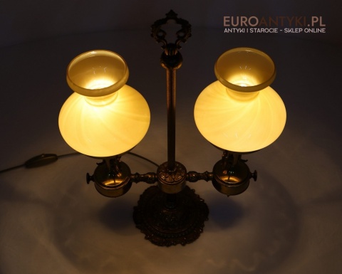 bursztynowe światło lampy vintage