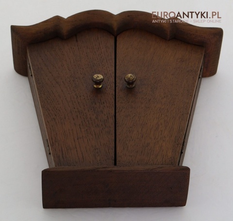 rustykalna skrzynka na klucze z litego drewna