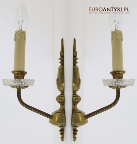 antyczne kinkiet mosiężny vintage