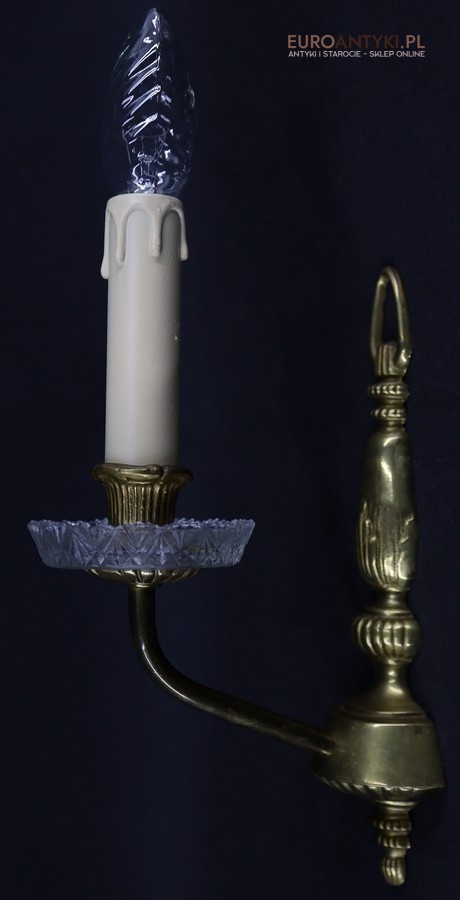 antyk elegancki kinkiet pałacowy