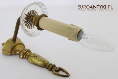 kinkiety antyczne z kryształem