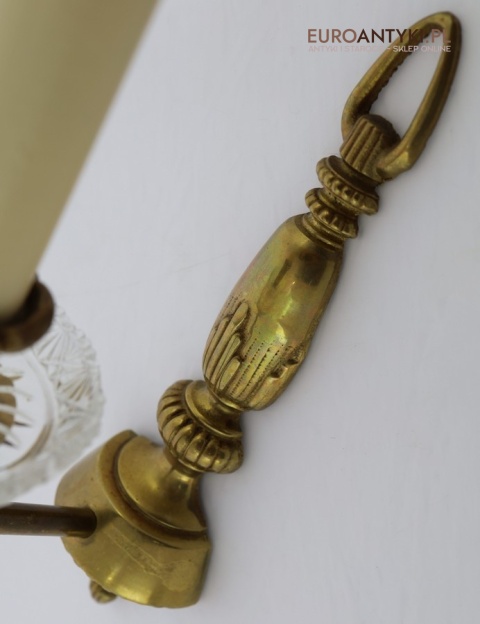 mosiężny kinkiet barokowy