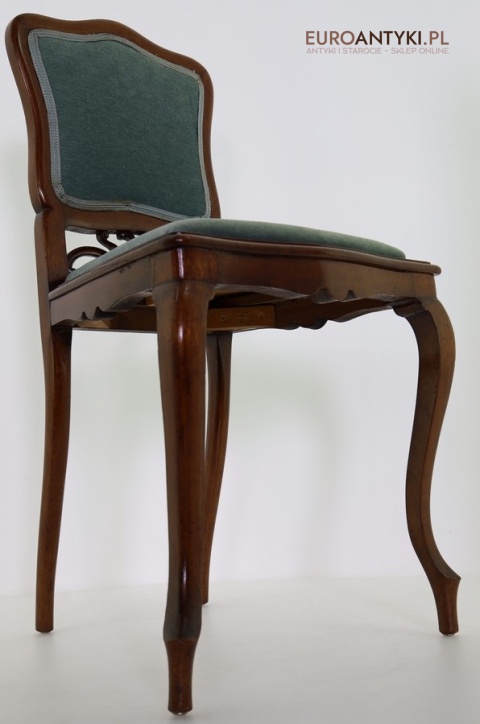 krzesło retro zielona tapicerka vintage