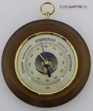 Antyczny barometr Sundo z Niemiec – stylowy barometr aneroidowy vintage