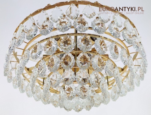 kryształowy unikatowy żyrandol vintage do salonu