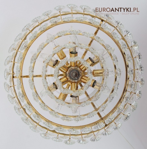 żyrandol kryształowy antyczny