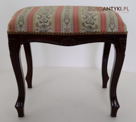 taboret z litego drewna ciemny kolor