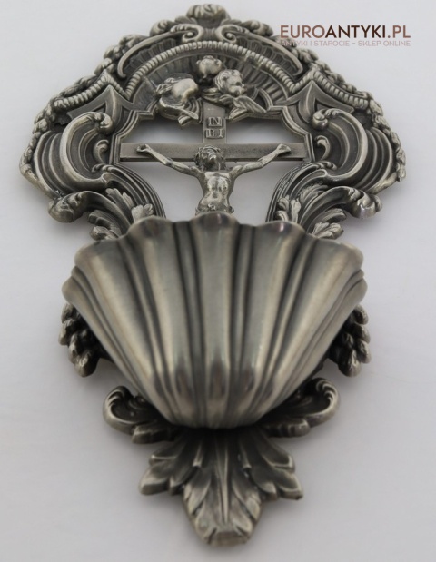 cynowe naczynie na święconą wodę