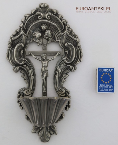 antyk ścienne naczynie do wody święconej