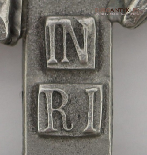 Aspersorium z napisem inri srebro