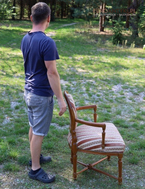 klasyczny fotel francuski z epoki