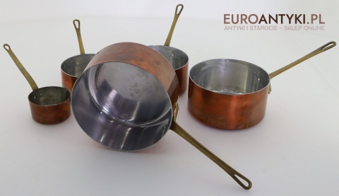 komplet 5 rondli miedzianych