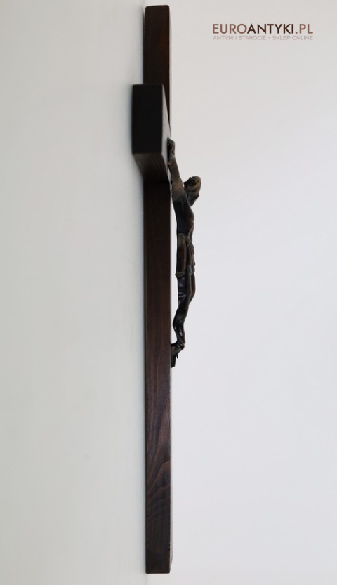 rustykalny krzyż dębowy antyk