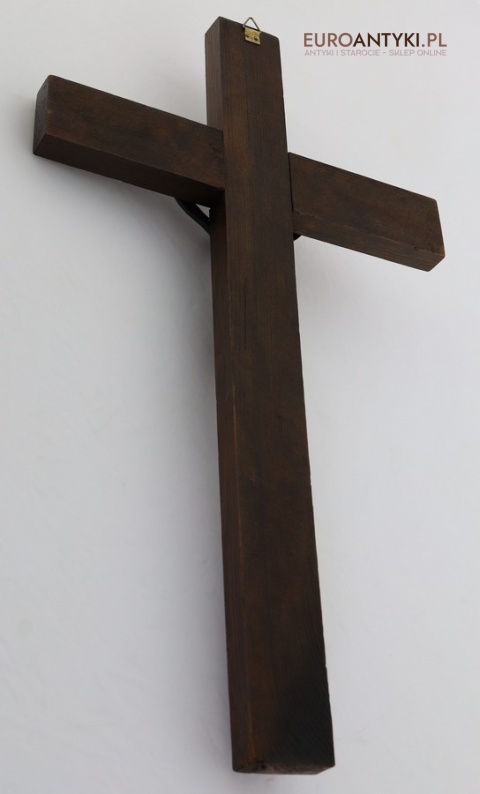 antyczny krzyż z chrystusem z metalu