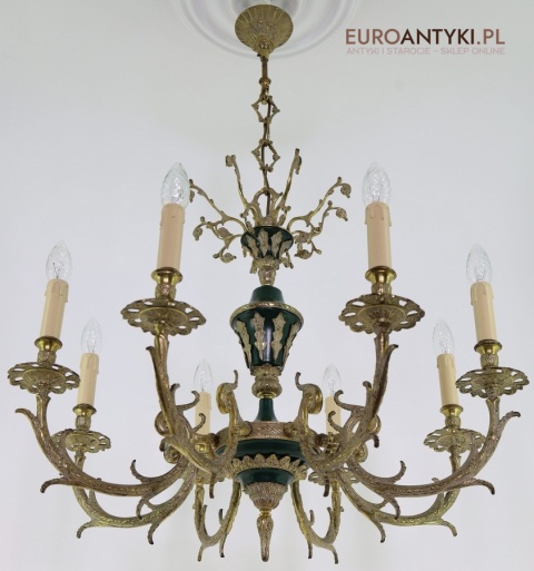 zabytkowy żyrandol empire