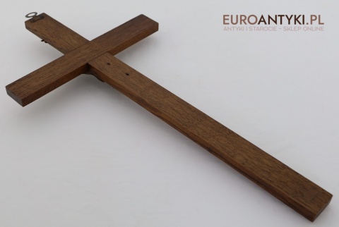 krzyż vintage wykonany z litego dębu