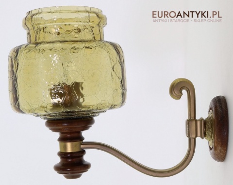 duży kinkiet vintage z epoki lata 70