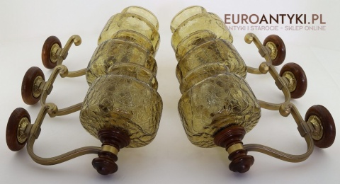 duże starodawne kinkiety rustykalne