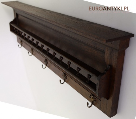 antyczny wieszak na patelnie i rondle