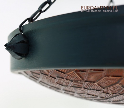 rustykalna lampa shabby chic z przetarciami