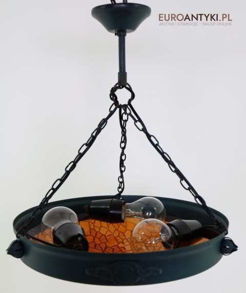 rustykalna lampa shabby chic do salonu