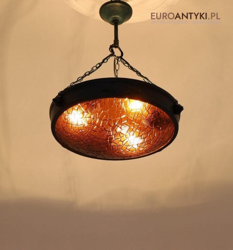 lampa shabby chic retro na łańcuchu