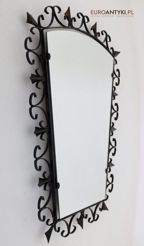 lustro retro z kutego żelaza