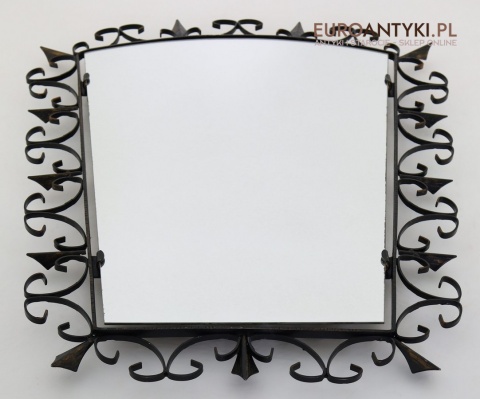 pałacowe lustro vintage z metalową ramą